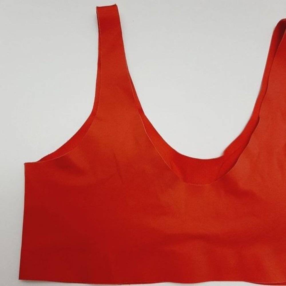 KNIX Sports Bra Seamless Pullover Padded Cups Pink Sz S - Picture 9 of 15